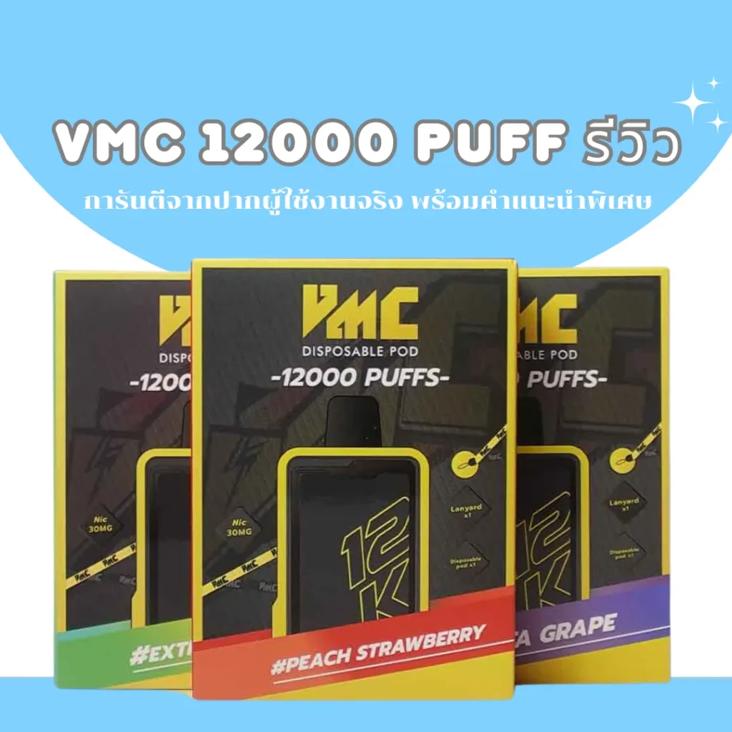 vmc 12000 puff รีวิว